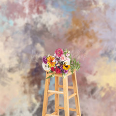 Lofaris Colorful Watercolor Abstract Textured Photo Backdrop