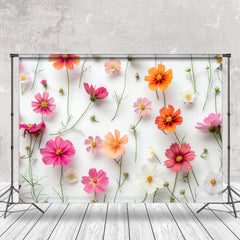 Lofaris Colors Daisy Floral Birthday Backdrop For Photo