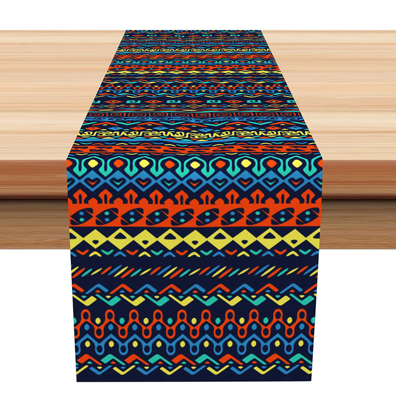 Lofaris Colors Floral Bohemian Ethnic Pattern Table Runner