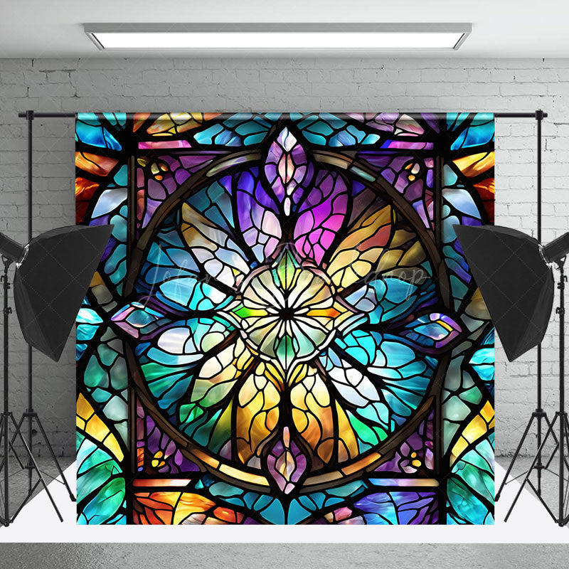 Lofaris Colors Glass Pattern Spring Backdrop For Photograph