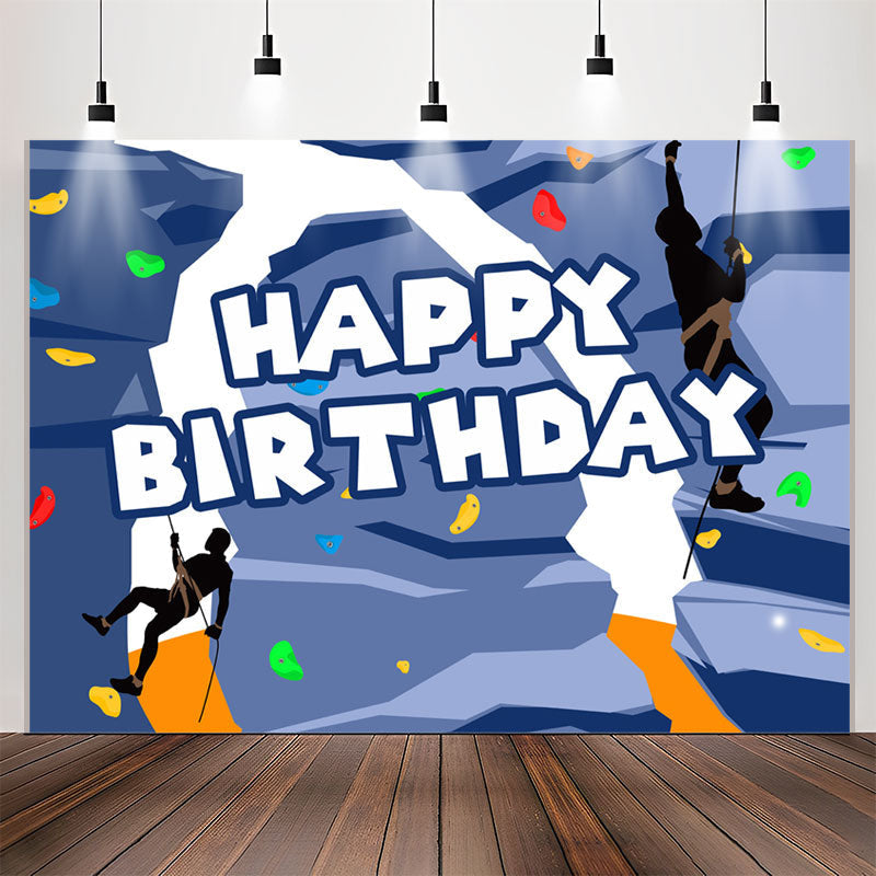 Lofaris Cool Climbing Exercises Sports Style Birthday Backdrop