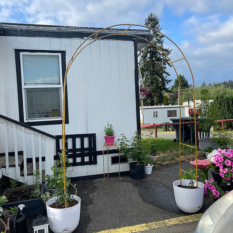 Lofaris Gold Reconfigurable arbor metal arch decor backdrop stand