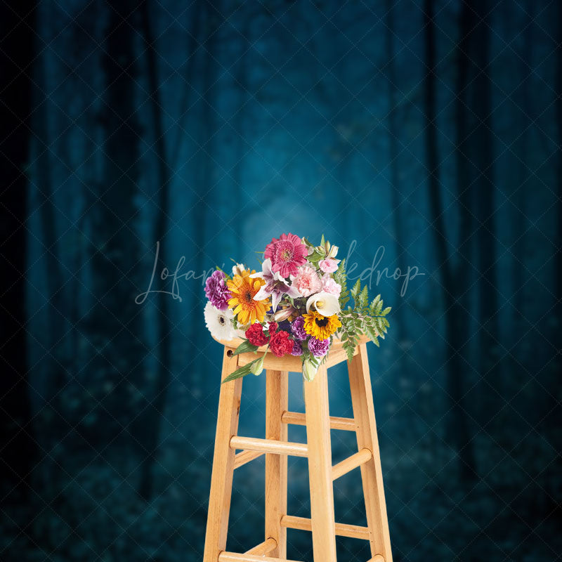 Lofaris Creepy Black Forest Halloween Photography Backdrop