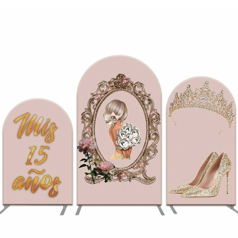Lofaris Crown Heel Arch Backdrop Kit For 15th Birthday Party