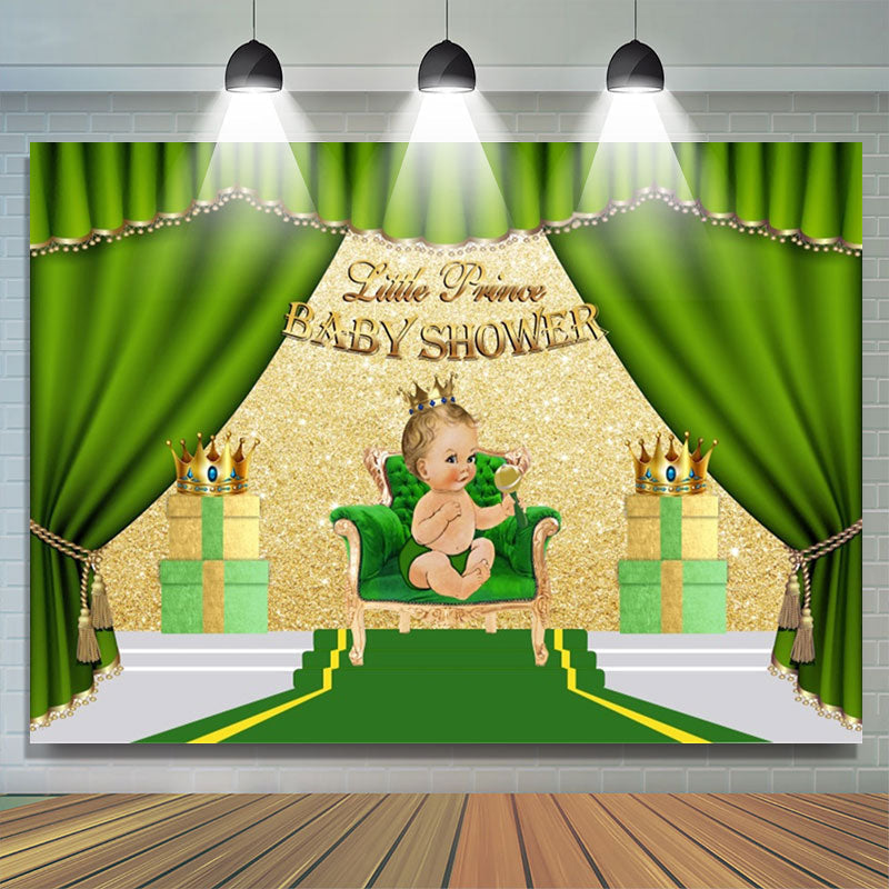 Lofaris Curtain Crown Glitter Wall Gift Baby Shower Backdrop