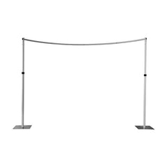 Lofaris Curved Adjustable Pipe Drape Backdrop Stand for Event