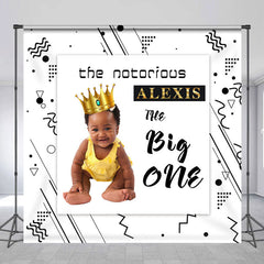 Lofaris Custom Baby Big One Simple Birthday Party Backdrop