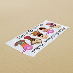Lofaris Custom Bachelorette Weekend Beach Towel
