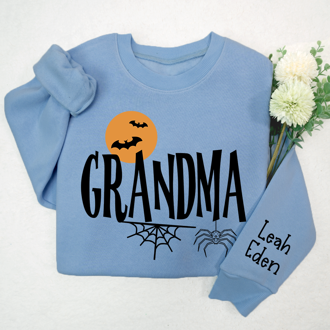 Lofaris Custom Bats Grandma Halloween And Kids Sweatshirt