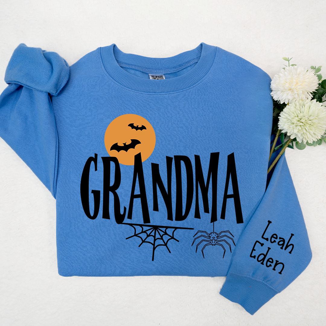 Lofaris Custom Bats Grandma Halloween And Kids Sweatshirt