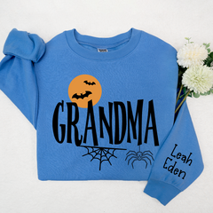 Lofaris Custom Bats Grandma Halloween And Kids Sweatshirt