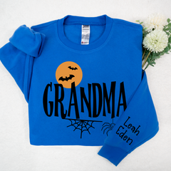 Lofaris Custom Bats Grandma Halloween And Kids Sweatshirt