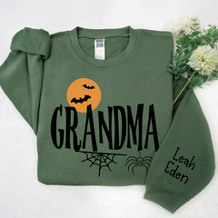 Lofaris Custom Bats Grandma Halloween And Kids Sweatshirt
