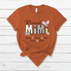 Lofaris Custom Blessed Mimi And Kids Easter Day Gift T-Shirt