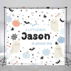 Lofaris Custom Boo Almost Due Halloween Baby Shower Backdrop