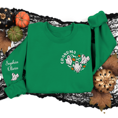 Lofaris Custom Boo Heart Cute Grandma Halloween Sweatshirt