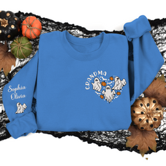 Lofaris Custom Boo Heart Cute Grandma Halloween Sweatshirt
