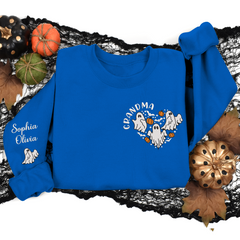 Lofaris Custom Boo Heart Cute Grandma Halloween Sweatshirt