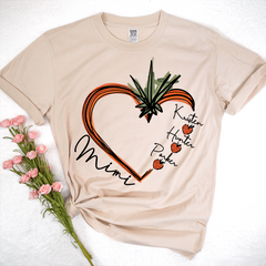 Lofaris Custom Carrot Heart Mimi And Kids Easter Day T-Shirt