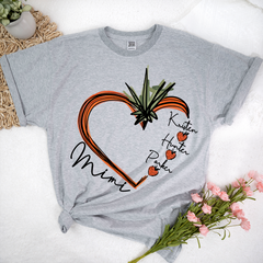 Lofaris Custom Carrot Heart Mimi And Kids Easter Day T-Shirt