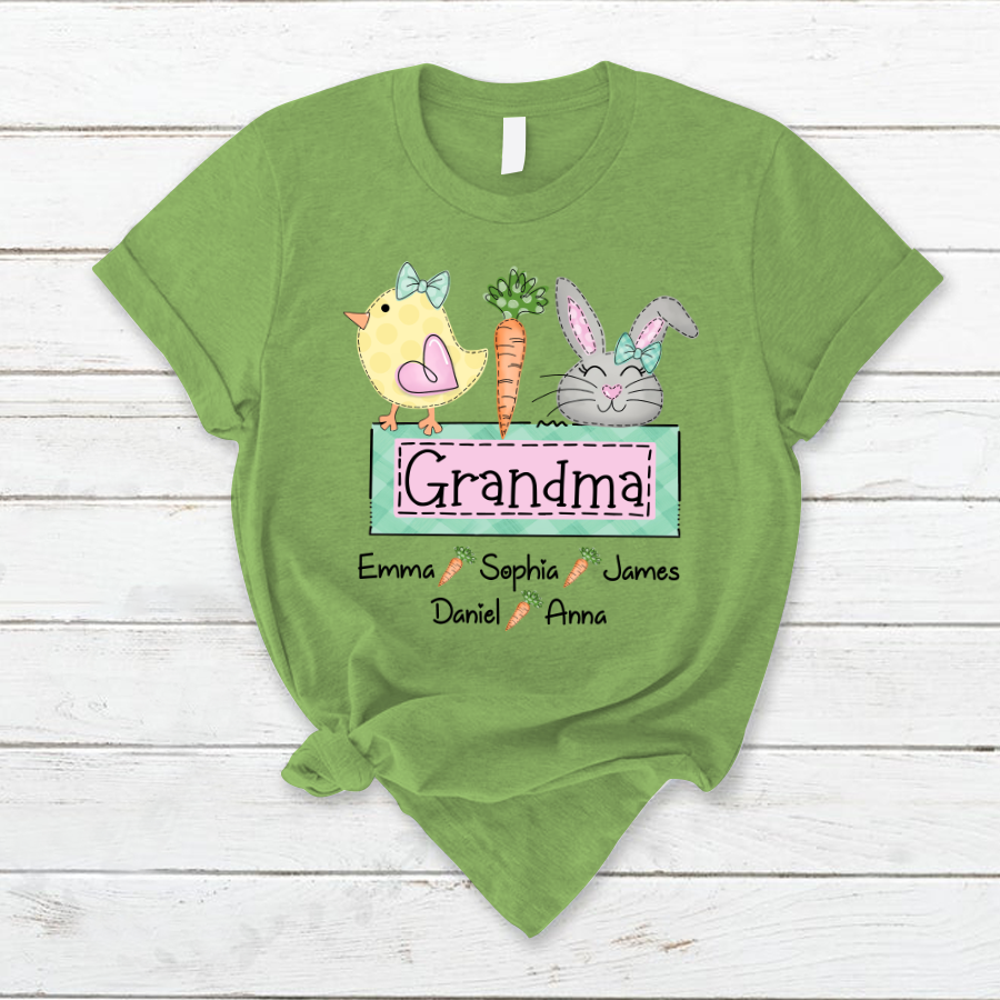 Lofaris Custom Chick Rabbit Grandma Easter Days T-Shirt