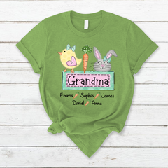 Lofaris Custom Chick Rabbit Grandma Easter Days T-Shirt