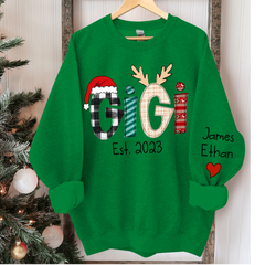 Lofaris Custom Christmas Gigi Grandma Mimi Est Year And Kids CTH01 Sweatshirt