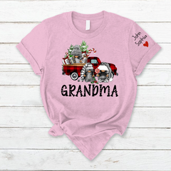 Lofaris Custom Christmas Gnome Grandma And Kids T - Shirt
