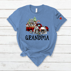 Lofaris Custom Christmas Gnome Grandma And Kids T - Shirt