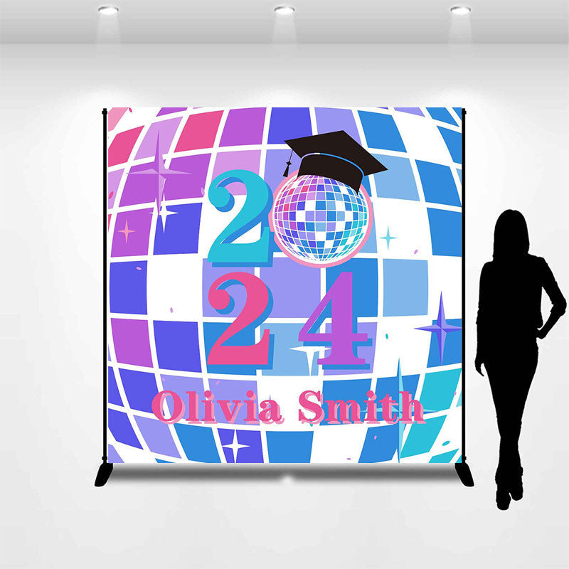 Lofaris Custom Colored Light Ball Graduation Party Backdrop
