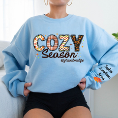 Lofaris Custom Cozy Season Autumn Vibe Grandma Sweatshirt