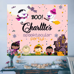 Lofaris Custom Cute Halloween Spooktacular Party Backdrop