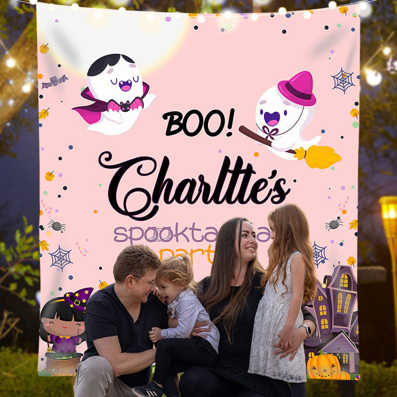 Lofaris Custom Cute Halloween Spooktacular Party Backdrop