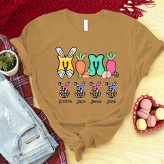 Lofaris Custom Cute Leopard Easter Bunny Mimi Kids T-Shirt