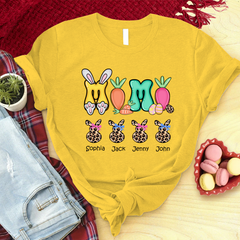 Lofaris Custom Cute Leopard Easter Bunny Mimi Kids T-Shirt