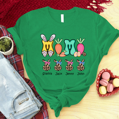 Lofaris Custom Cute Leopard Easter Bunny Mimi Kids T-Shirt