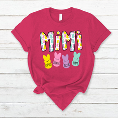 Lofaris Custom Easter Day Mimi And Kids Cute Bunny T-Shirt