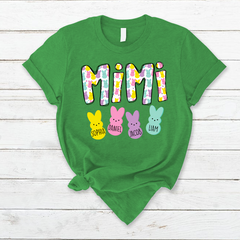 Lofaris Custom Easter Day Mimi And Kids Cute Bunny T-Shirt