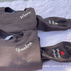 Lofaris Custom Embroidered Mama Grandma Gigi Sweatshirt