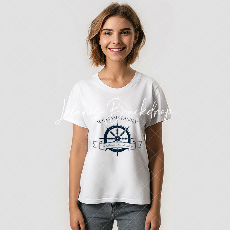 Lofaris Custom Family Cruise Nautical Wheel Vacation T-Shirt