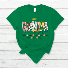 Lofaris Custom Farm Animal Doodle Grandma And Kids T - Shirt