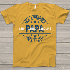 Lofaris Custom Fathers Day Gift Papa Like A Grandpa T - Shirt