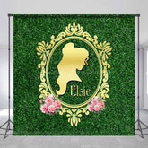 Lofaris Custom Floral Greenery Princess Birthday Backdrop