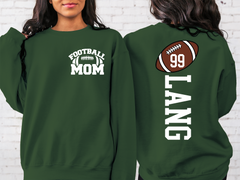 Lofaris Custom Football Number Sweatshirt Gift For Mom