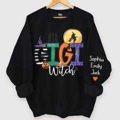 Lofaris Custom Gigi Witch Halloween And Grandkids Sweatshirt