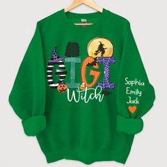 Lofaris Custom Gigi Witch Halloween And Grandkids Sweatshirt