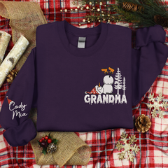 Lofaris Custom Give Grandma And Kids Snowman Sweatshirt