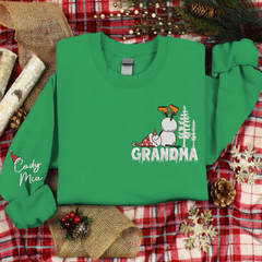 Lofaris Custom Give Grandma And Kids Snowman Sweatshirt