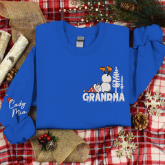 Lofaris Custom Give Grandma And Kids Snowman Sweatshirt