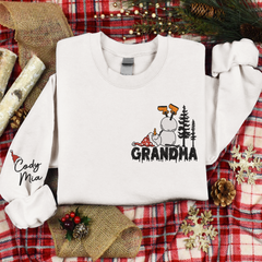 Lofaris Custom Give Grandma And Kids Snowman Sweatshirt